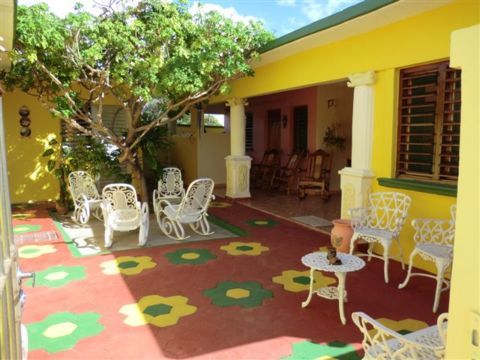 'Terrace' Casas particulares are an alternative to hotels in Cuba.